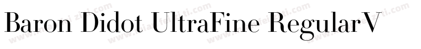 Baron Didot UltraFine RegularVersio字体转换